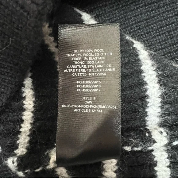 Wilfred Wool Stripped Crew Neck Sweater Size L - Picture 7 of 7